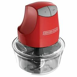 BLACK+DECKER EHC3002B Glass Bowl Chopper , Red